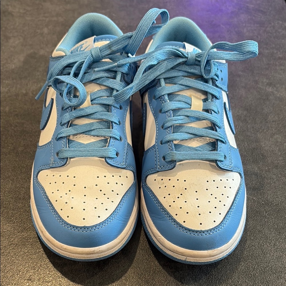 Women’s Nike UNC Blue and White Dunks Sneakers